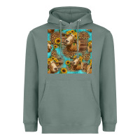 Sage goat sunflowers seamless pattern Heavyweight Hoodie - HRA Design Shop