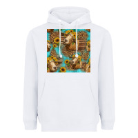 White goat sunflowers seamless pattern Heavyweight Hoodie - HRA Design Shop
