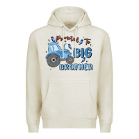 Oatmeal Heather promoted to big brother Premium Hoodie - MaliasSmallBusiness