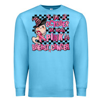 Ocean Blue in october we wear pink for breast cancer Premium Sweatshirt - AdoDesignShop