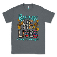 Charcoal Heather because he lives i can face tomorrow Classic Tee - Zillion Design Studio