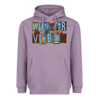 Lavender winter vibes Heavyweight Hoodie - FaDigitalArtStudio
