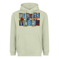 Matcha winter vibes Heavyweight Hoodie - FaDigitalArtStudio