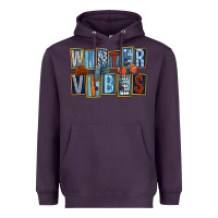 Plum winter vibes Heavyweight Hoodie - FaDigitalArtStudio