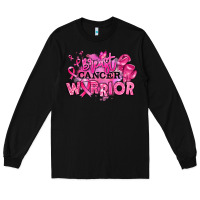 Black breast cancer warrior Long Sleeve Tee - RanaPortraitStore