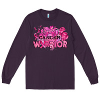Plum breast cancer warrior Long Sleeve Tee - RanaPortraitStore