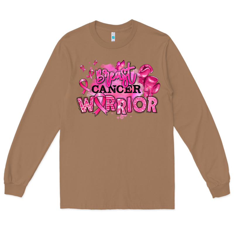 Breast Cancer Warrior Long Sleeve Tee by RanaPortraitStore | Teevron