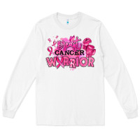 White breast cancer warrior Long Sleeve Tee - RanaPortraitStore
