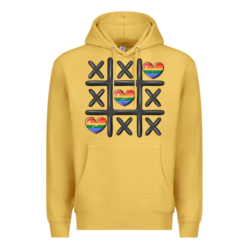 Pride Tic Tac Toe Premium Hoodie by MaliasSmallBusiness | Teevron