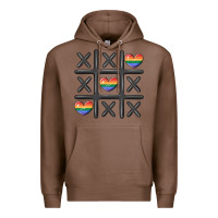 Chestnut pride tic tac toe Premium Hoodie - MaliasSmallBusiness