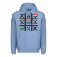 Colony Blue pride tic tac toe Premium Hoodie - MaliasSmallBusiness