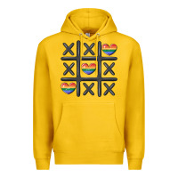Lemon pride tic tac toe Premium Hoodie - MaliasSmallBusiness