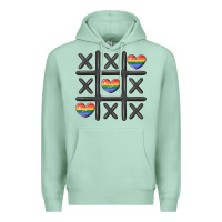 Seafoam pride tic tac toe Premium Hoodie - MaliasSmallBusiness