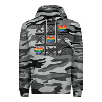 Slate Camo pride tic tac toe Premium Hoodie - MaliasSmallBusiness