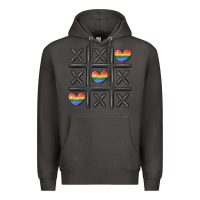 Smoke pride tic tac toe Premium Hoodie - MaliasSmallBusiness