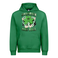 Emerald shamrock and roll Urban Hoodie - MaliasSmallBusiness