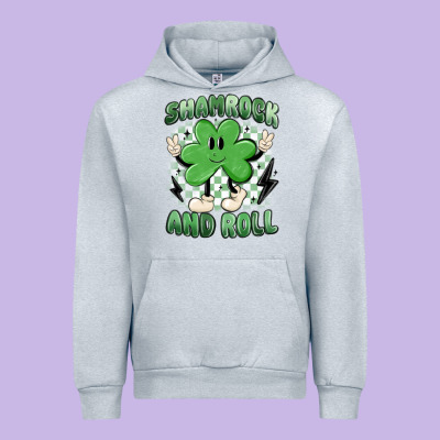 Shamrock And Roll Urban Hoodie Designed By Maliassmallbusiness