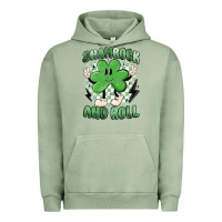 Pigment Oil Green shamrock and roll Urban Hoodie - MaliasSmallBusiness