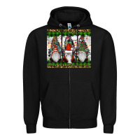 Black gnomes Christmas Zipper Hoodie - RanaPortraitStore