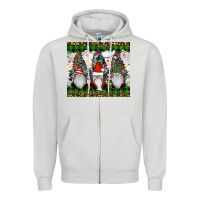 Dove Grey gnomes Christmas Zipper Hoodie - RanaPortraitStore