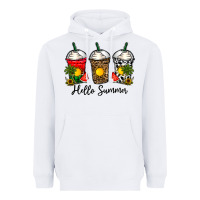 White hello summer Heavyweight Hoodie - CowhideDigitalArt