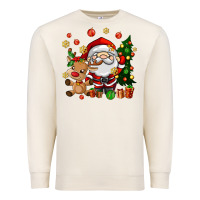 Sandshell santa and reindeer Premium Sweatshirt - AdoDesignShop
