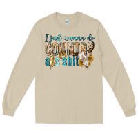 I Just Wanna Do Country Long Sleeve Tee | Teevron