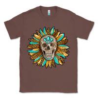 Chestnut sunflower with skull Classic Tee - RanaPortraitStore