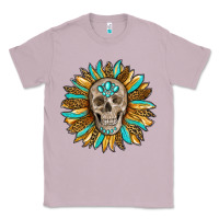 Lilac sunflower with skull Classic Tee - RanaPortraitStore