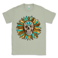 Matcha sunflower with skull Classic Tee - RanaPortraitStore