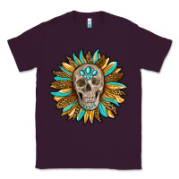 Plum sunflower with skull Classic Tee - RanaPortraitStore