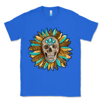 True Royal sunflower with skull Classic Tee - RanaPortraitStore