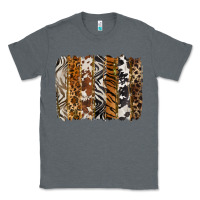 Charcoal Heather western animal patterns brushstoke Classic Tee - BarkalooDesign