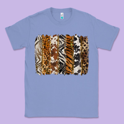 Western Animal Patterns Brushstoke Classic Tee Designed By Barkaloodesign