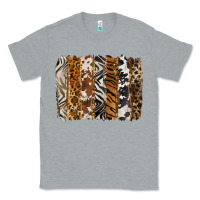 Heather Grey western animal patterns brushstoke Classic Tee - BarkalooDesign