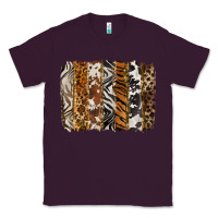 Plum western animal patterns brushstoke Classic Tee - BarkalooDesign