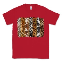 Red western animal patterns brushstoke Classic Tee - BarkalooDesign