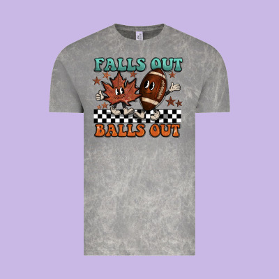 Falls Out Balls Out Vintage Tee Designed By Barkaloodesign