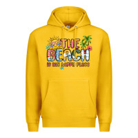 Lemon the beach is my happy place Premium Hoodie - MaliasSmallBusiness