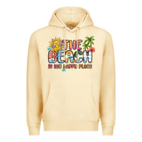 Pina Colada the beach is my happy place Premium Hoodie - MaliasSmallBusiness