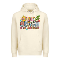 Sandshell the beach is my happy place Premium Hoodie - MaliasSmallBusiness