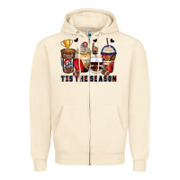 Sandshell tis' the season american football coffee cups Zipper Hoodie - Zillion Design Studio