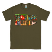 Army Green teacher life Classic Tee - texasbilliewilder
