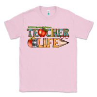 Bubblegum Pink teacher life Classic Tee - texasbilliewilder