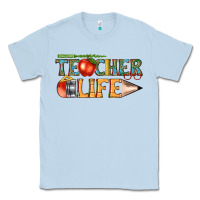 Dusty Blue teacher life Classic Tee - texasbilliewilder