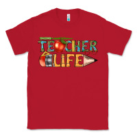 Red teacher life Classic Tee - texasbilliewilder
