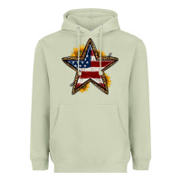 Matcha western 4th of july star Heavyweight Hoodie - HRA Design Shop