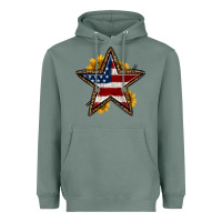 Sage western 4th of july star Heavyweight Hoodie - HRA Design Shop