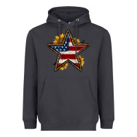 Smoke western 4th of july star Heavyweight Hoodie - HRA Design Shop