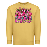 Antique Gold tackle breast cancer with pumpkin Premium Sweatshirt - AdoDesignShop